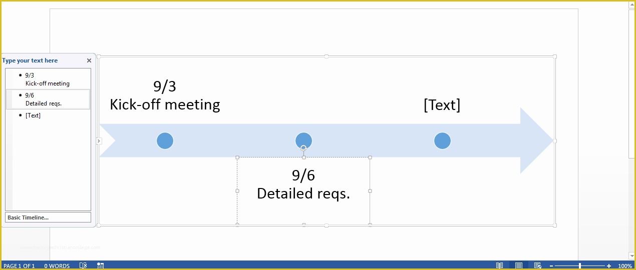 Free Timeline Template Word Of Free Timeline Template In Word