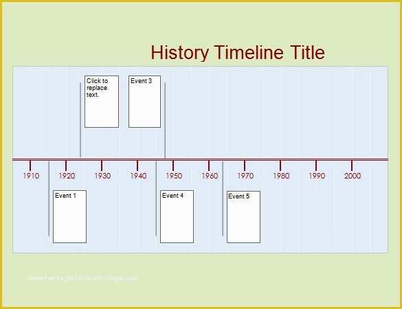 40 Free Timeline Template Word