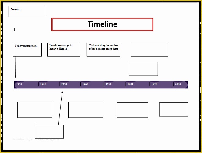 Free Timeline Template Word Of Timeline Template