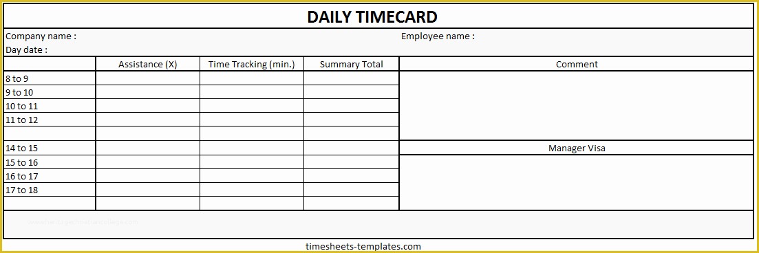 Free Timesheet Template for Mac Of Ready to Use Microsoft Powerpont Blank Printable Daily