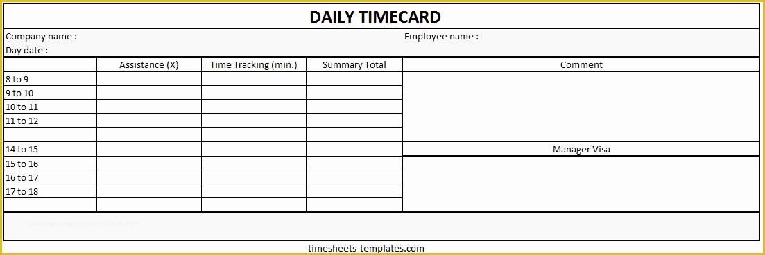 Free Timesheet Template for Mac Of Ready to Use Microsoft Powerpont Blank Printable Daily