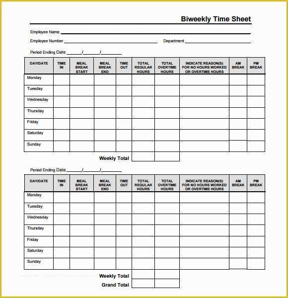 Free Timesheet Template for Mac Of Time Sheet Template 9 Free Sample Examples format