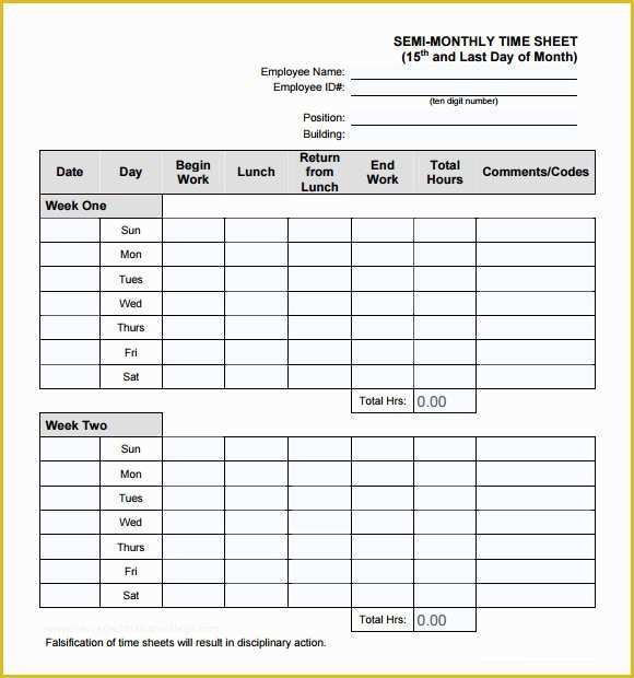 Free Timesheet Template for Mac Of Time Sheet Template 9 Free Sample Examples format