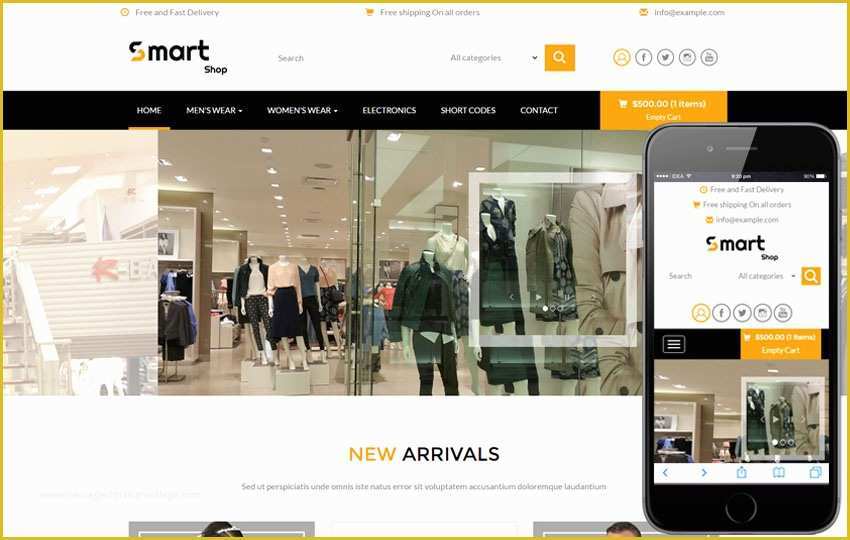 Free Tire Shop Website Template Of Smart Shop A E Merce Flat Bootstrap Responsive Web Template
