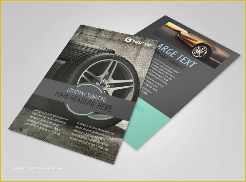 Free Tire Shop Website Template Of Tire Store Flyer Template