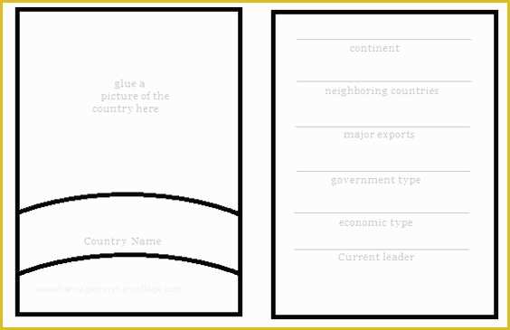 Free Trading Card Template Of Free Diy Geography Trading Card Template