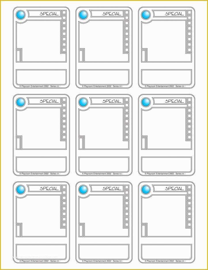 Free Trading Card Template Of Trading Card Template