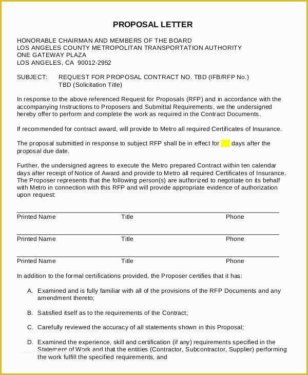 Free Transportation Proposal Template Of Letter format 46 Free Word Pdf Documents Download