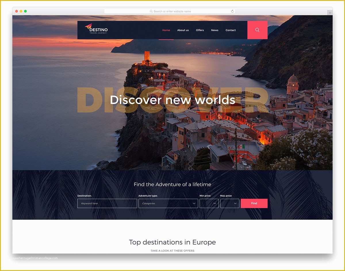 Free Travel Agency Website Templates Of 32 Free Travel Agency Website Templates with Premium