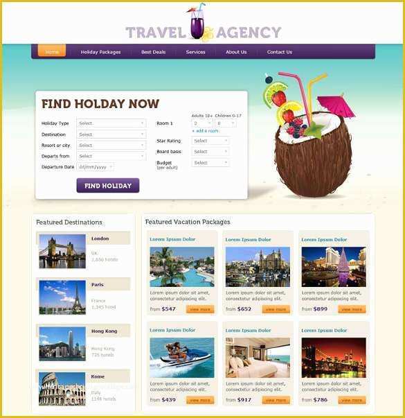 Free Travel Agency Website Templates Of 35 Free PHP Website Templates & themes