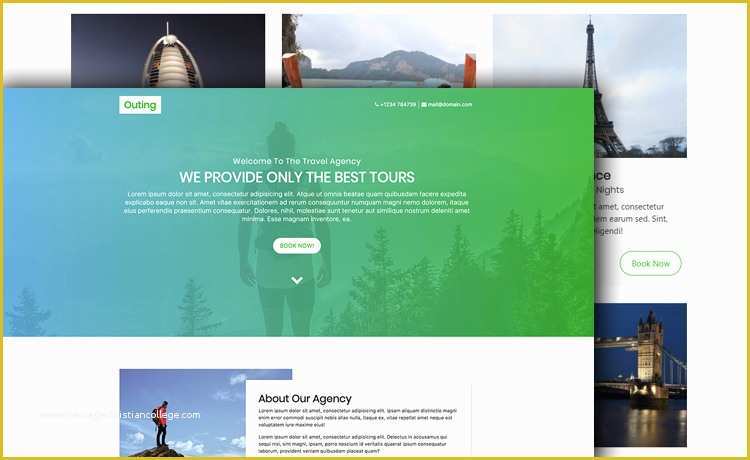 Free Travel Agency Website Templates Of Free HTML5 Bootstrap 4 Travel Agency Website Template with