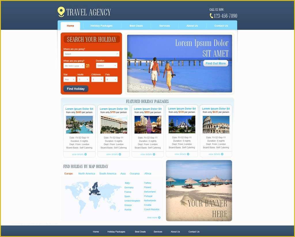 Free Travel Agency Website Templates Of Free Travel Agency Website Template