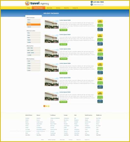 Free Travel Agency Website Templates Of Free Travel Agency Website Template