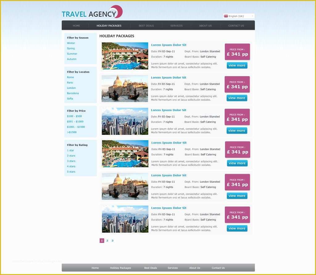 Free Travel Agency Website Templates Of Free Travel Agency Website Template