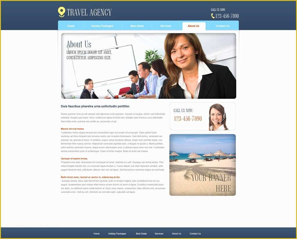 Free Travel Agency Website Templates Of Free Travel Agency Website Template