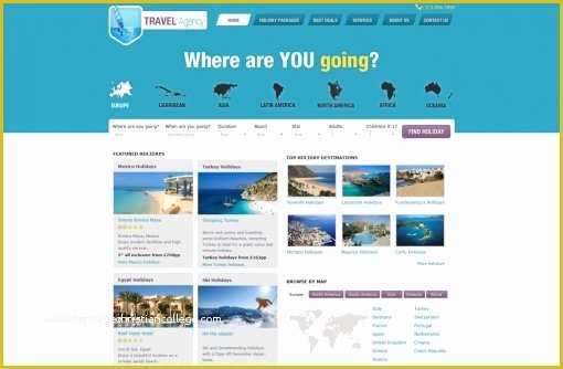 Free Travel Agency Website Templates Of Travel Website Template