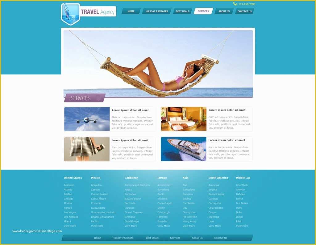 Free Travel Agency Website Templates Of Travel Website Template