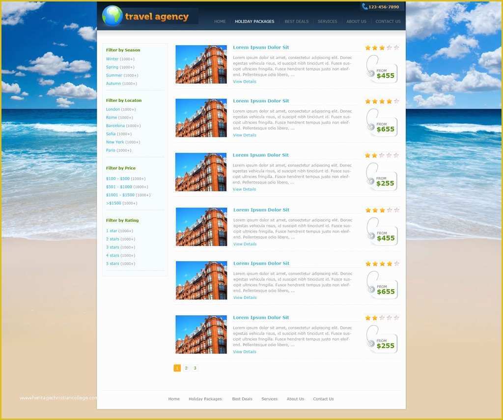 Free Travel Agency Website Templates Of Travel Website Template