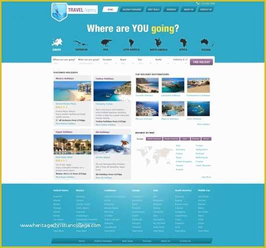 Free Travel Agency Website Templates Of Travel Website Template