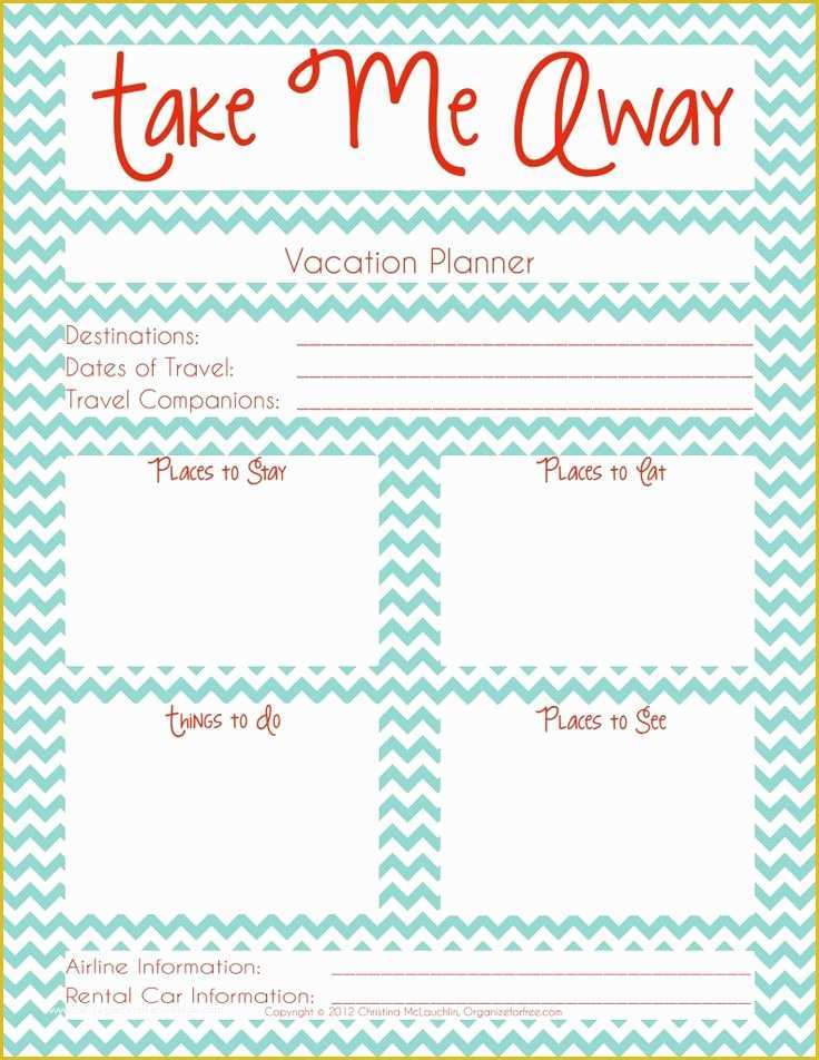 Free Travel Itinerary Planner Template Of 17 Best Ideas About Vacation Planner On Pinterest