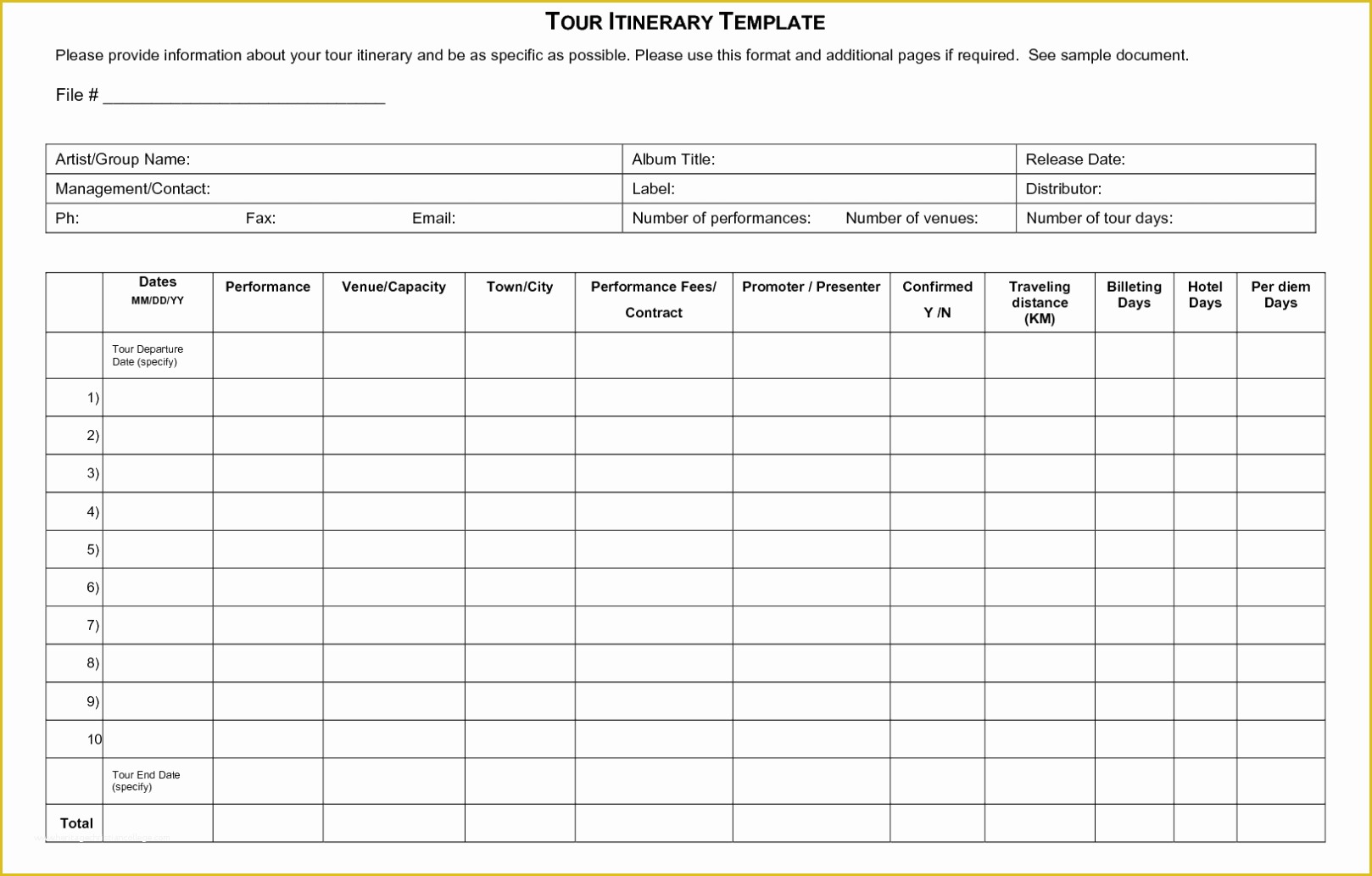 Free Travel Itinerary Planner Template Of Free Trip & Business Travel Itinerary Template