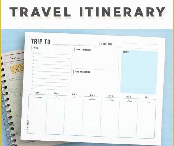 Free Travel Itinerary Planner Template Of Travel Itinerary Template Family Travel Planner Printable