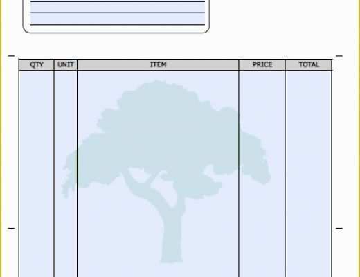 Free Tree Service Invoice Template Of Landscaping Invoice Template