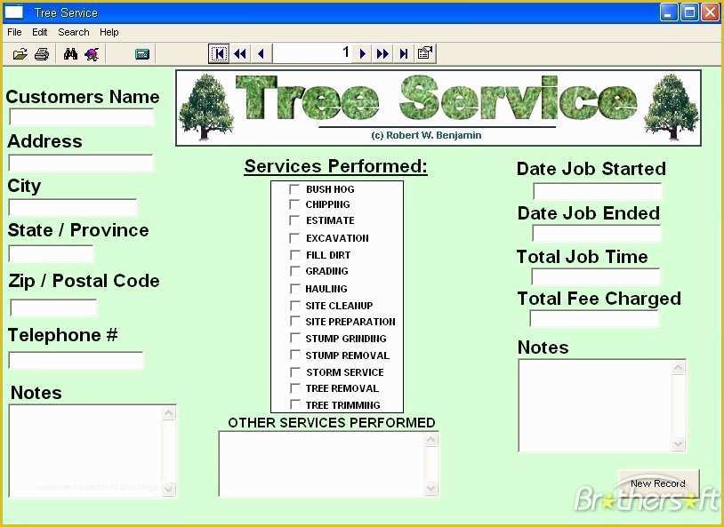 Free Tree Service Invoice Template Of software for A Small Tree Service Business Cutting