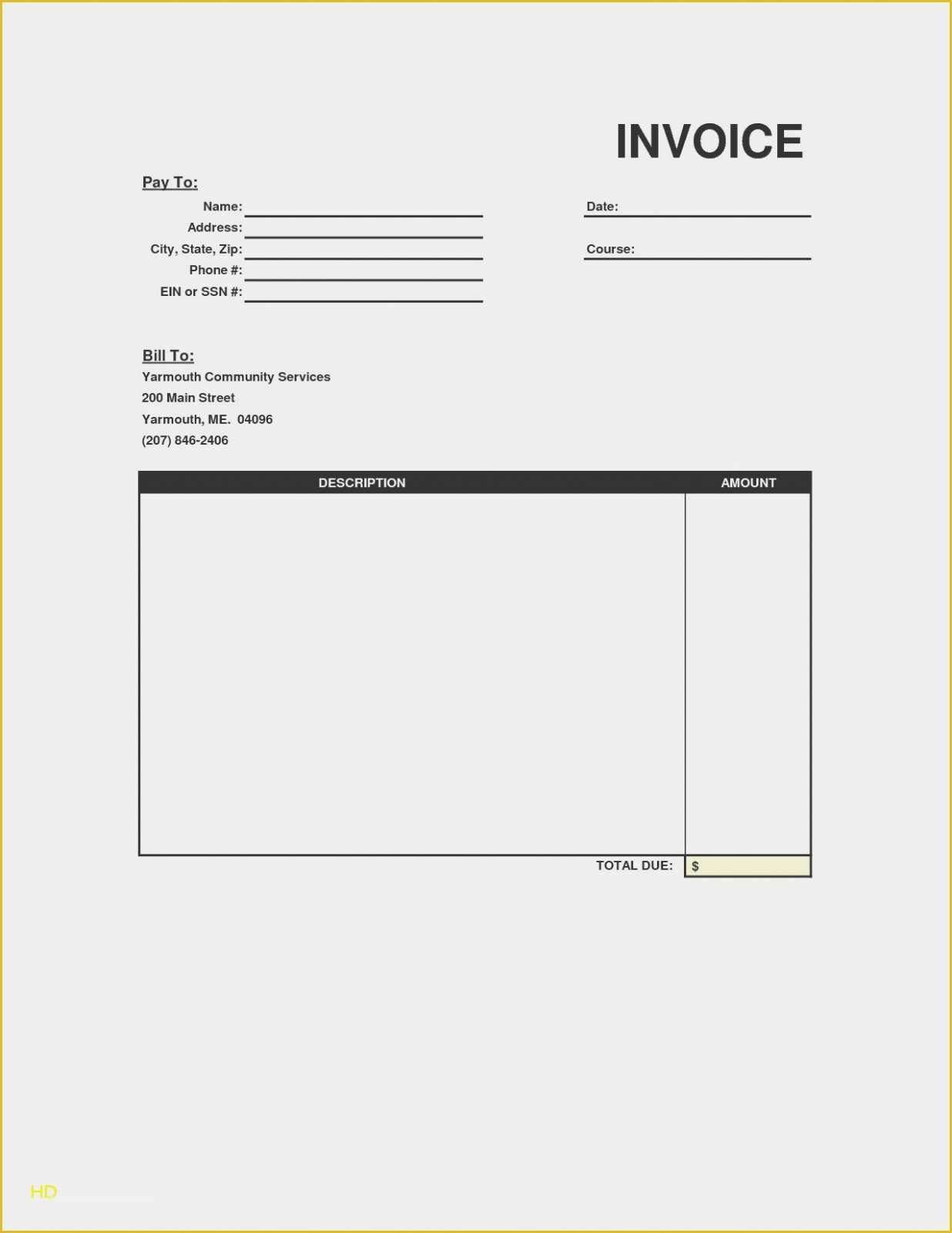 Free Tree Service Invoice Template Of Tree Service Invoice Template Free Templates Fice Cv