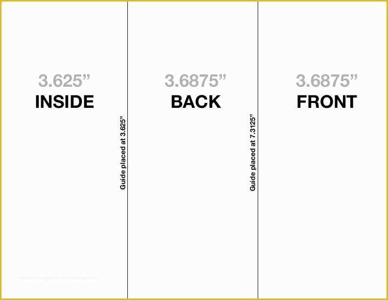 Tri Fold Brochure Template Dimensions