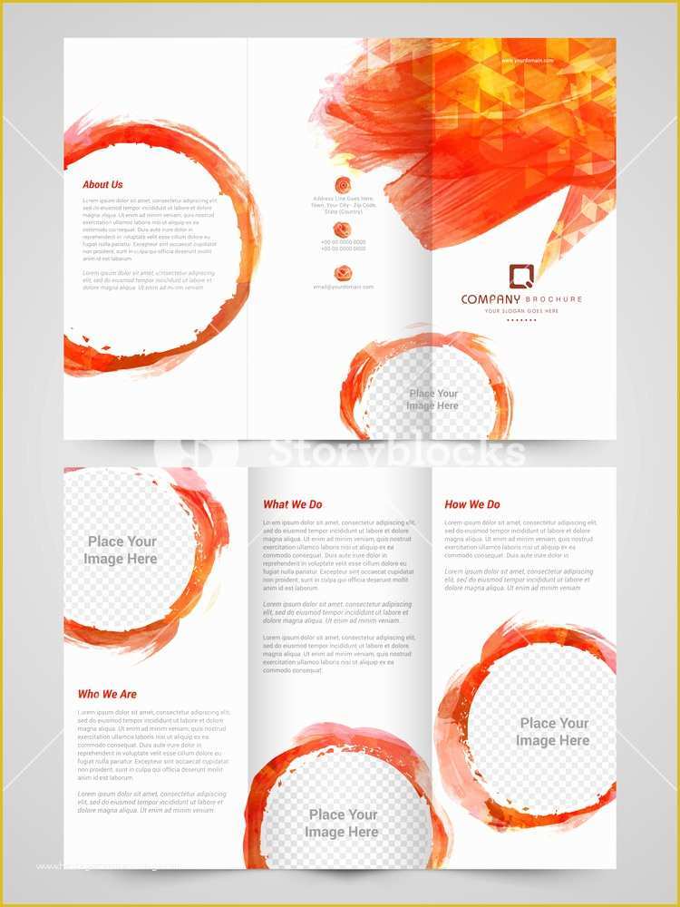 Free Tri Fold Brochure Template Google Docs Of Abstract Trifold Brochure Template Flyer Design with