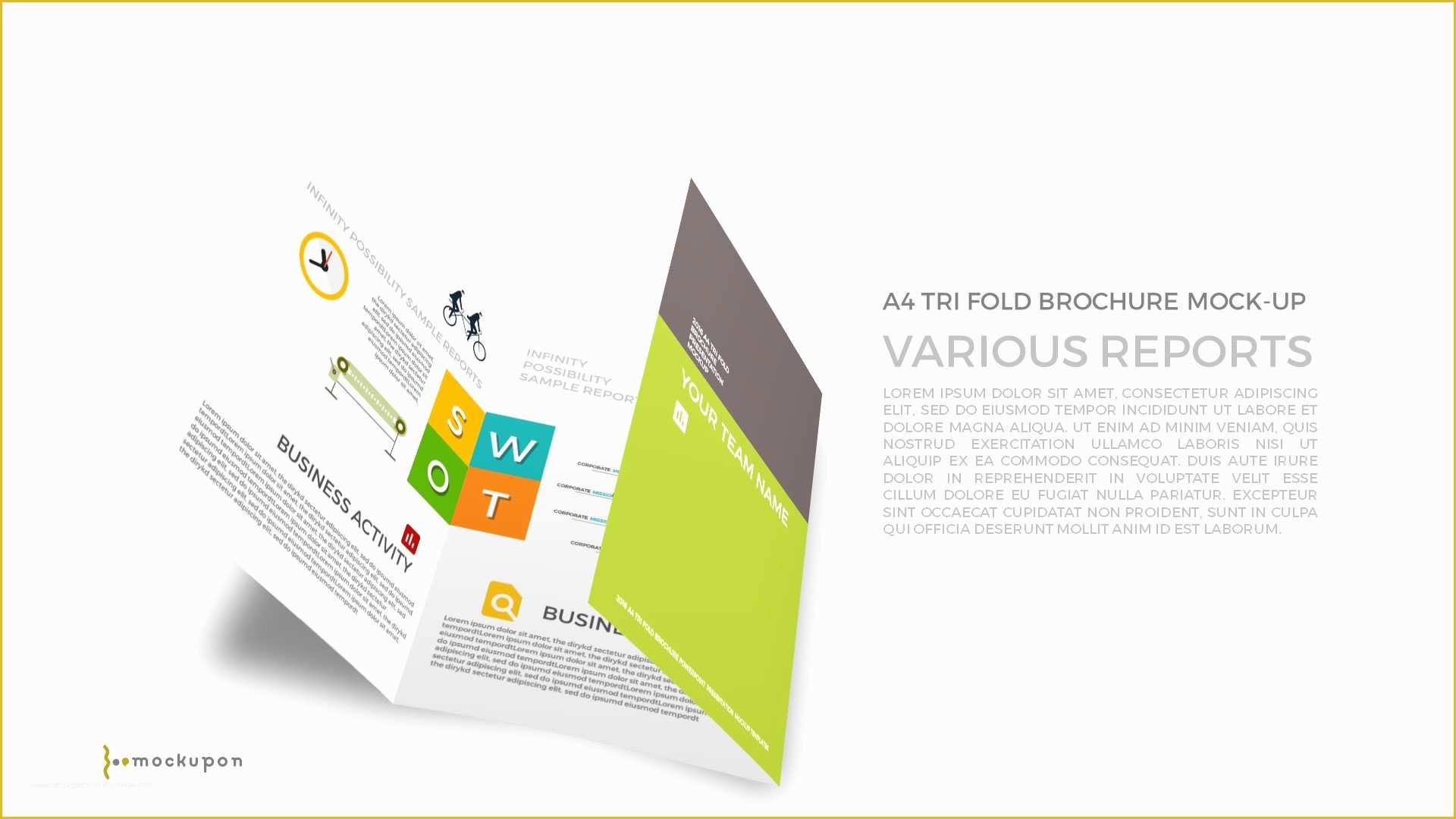 Free Tri Fold Brochure Template Powerpoint Of Powerpoint A4 Tri Fold Brochure Mockup Template Premium