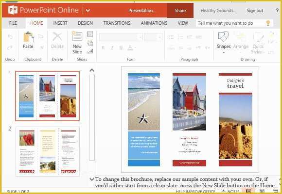 Free Tri Fold Brochure Template Powerpoint Of Travel Brochure Maker Templates for Powerpoint