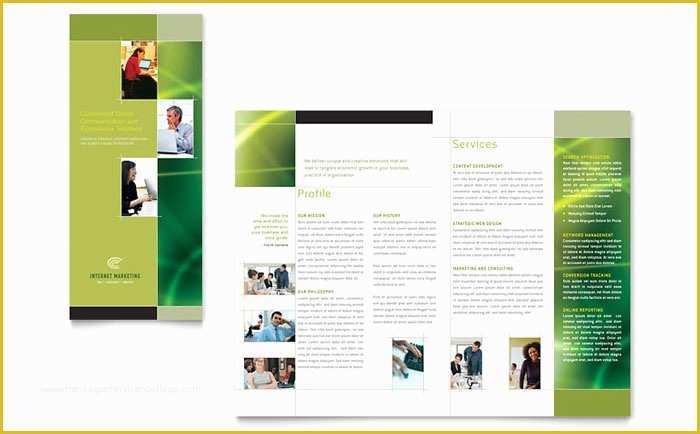 Free Tri Fold Brochure Templates Microsoft Word Of Internet Marketing Tri Fold Brochure Template Design