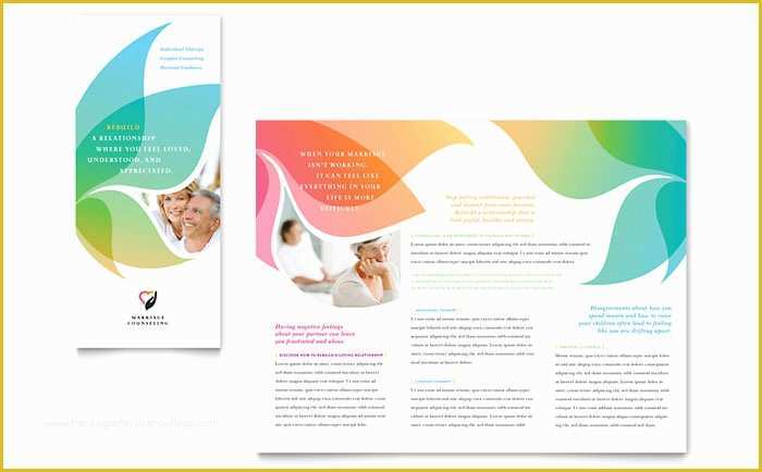 Free Tri Fold Brochure Templates Microsoft Word Of Marriage Counseling Tri Fold Brochure Template Design