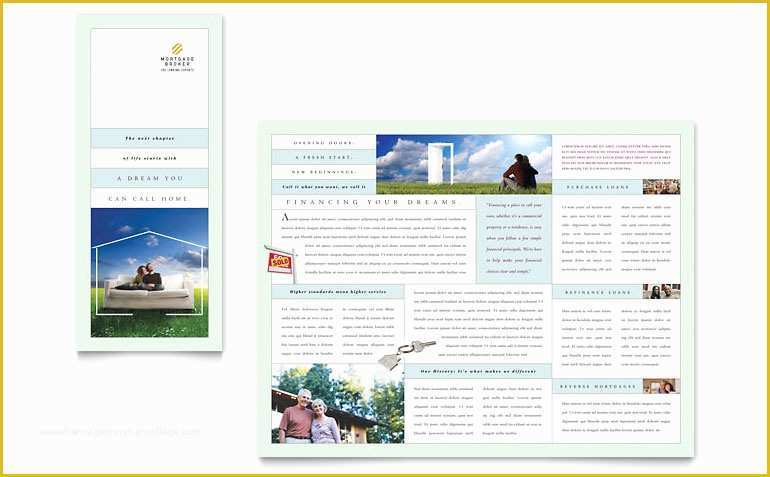 Free Tri Fold Brochure Templates Microsoft Word Of Mortgage Lenders Tri Fold Brochure Template Word & Publisher