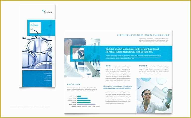 Free Tri Fold Brochure Templates Microsoft Word Of Science &amp; Chemistry Tri Fold Brochure Template Word