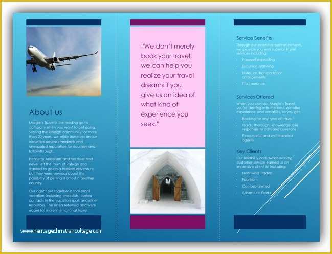 Free Tri Fold Brochure Templates Microsoft Word Of Tri Fold Brochure Template Word