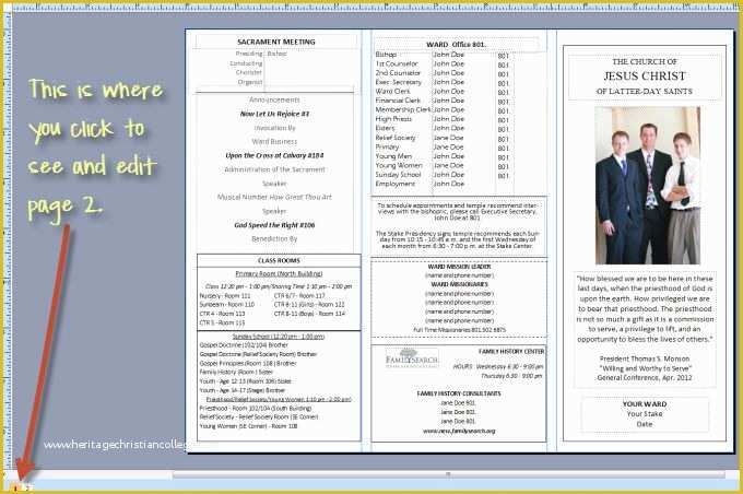 Free Tri Fold Church Bulletin Templates Of 1000 Images About Sacrament Meeting Programs On Pinterest