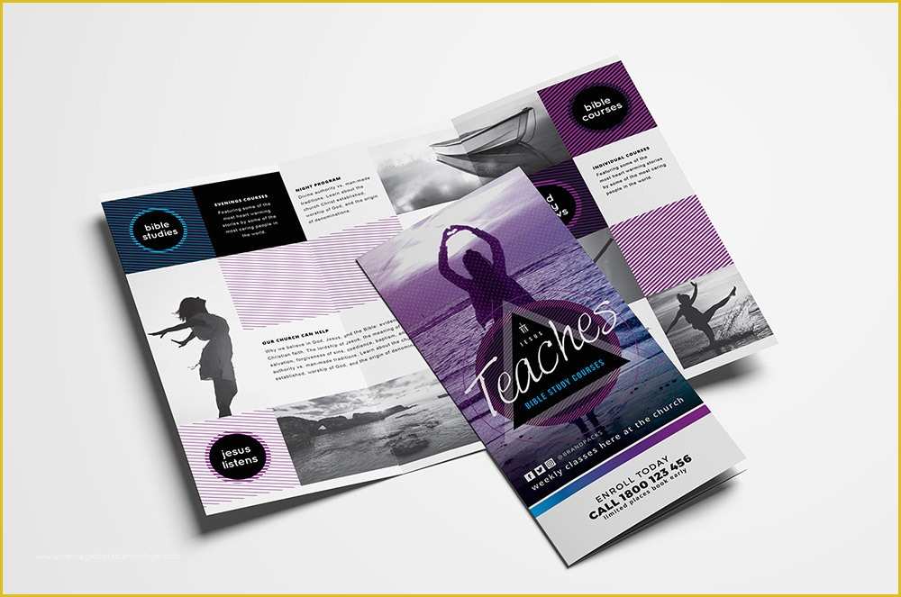 Free Tri Fold Church Bulletin Templates Of 15 Free Tri Fold Brochure Templates In Psd & Vector