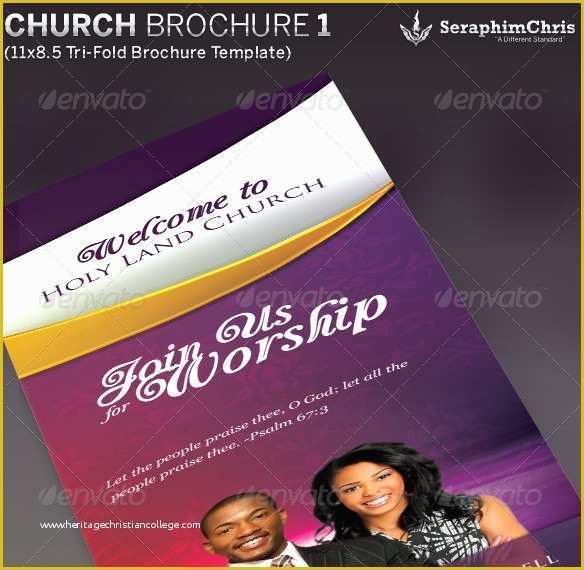 Free Tri Fold Church Bulletin Templates Of 20 Nice Church Brochure Templates