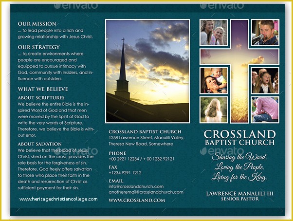 Free Tri Fold Church Bulletin Templates Of Church Brochure Templates Free 10 Popular Church Brochure