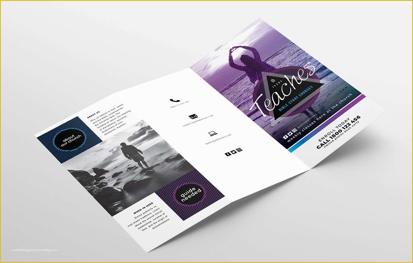 Free Tri Fold Template Of Free Church Templates Shop Psd & Illustrator Ai