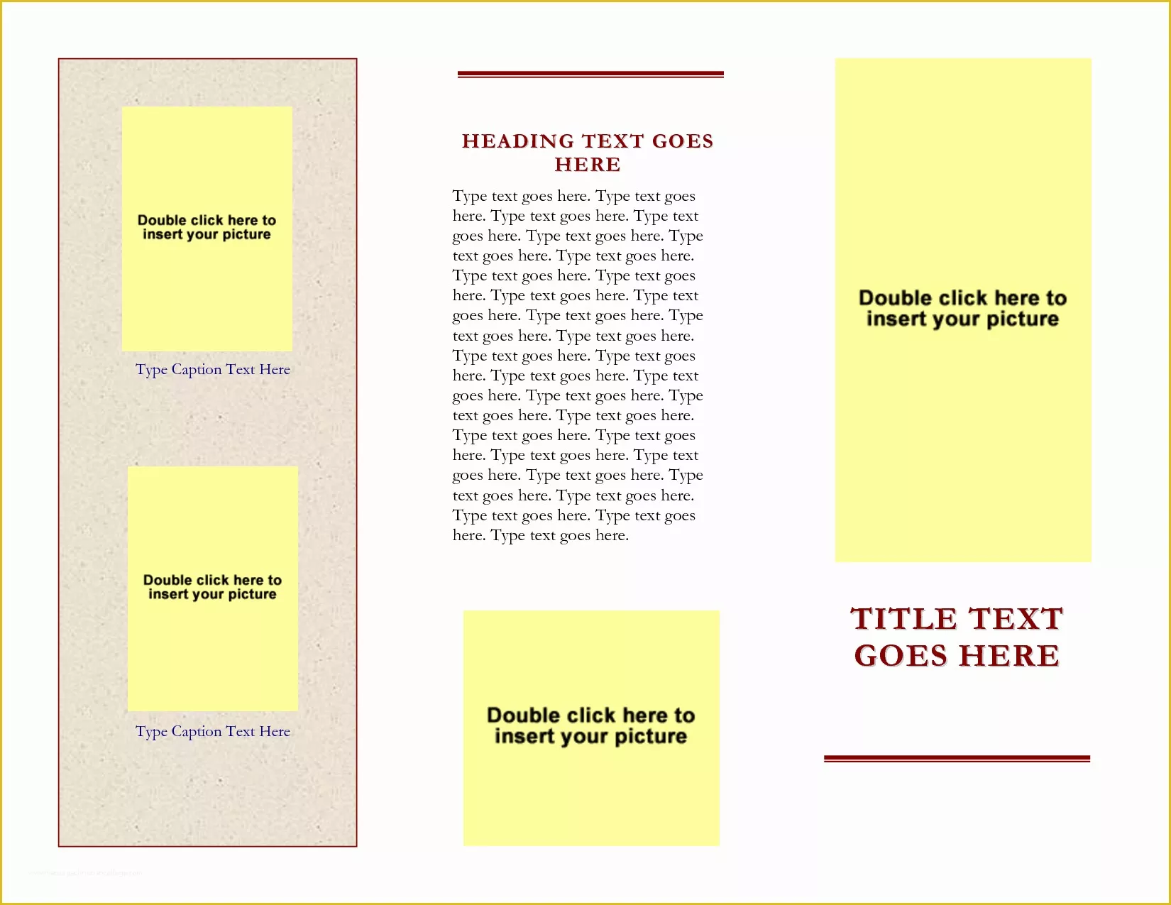 Free Tri Fold Template Of Free Tri Fold Brochure Templates for Word