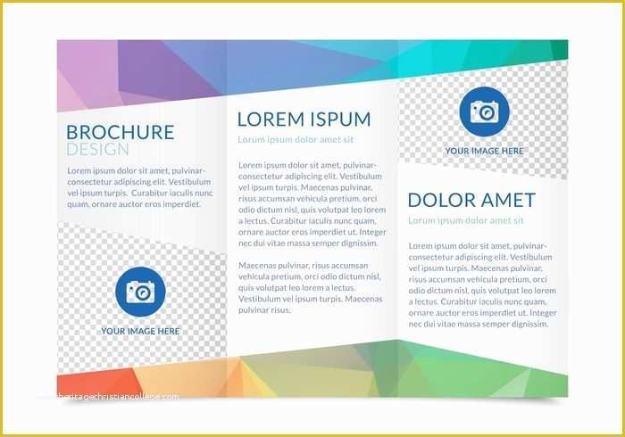 Free Tri Fold Template Of Three Fold Brochure Template Invitation Template