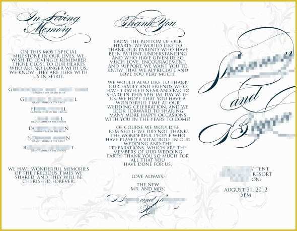 Free Tri Fold Wedding Brochure Templates Of 26 Of Copy A Program Template