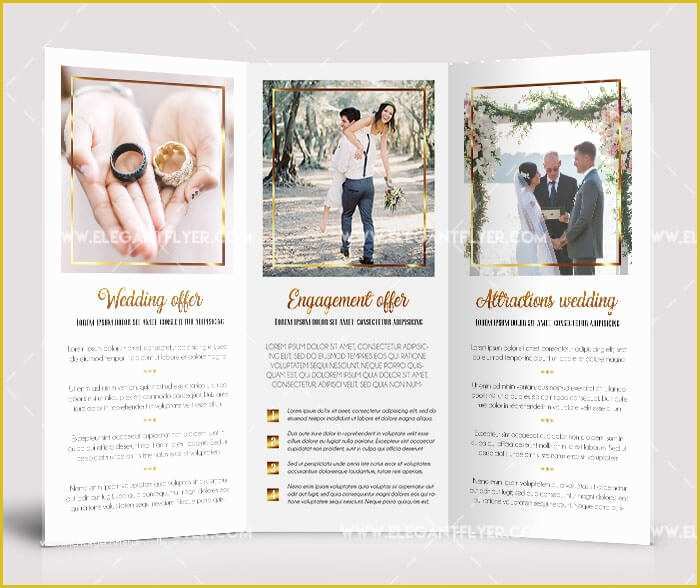 Free Tri Fold Wedding Brochure Templates Of 40 Free Professional Tri Fold Brochures for Business