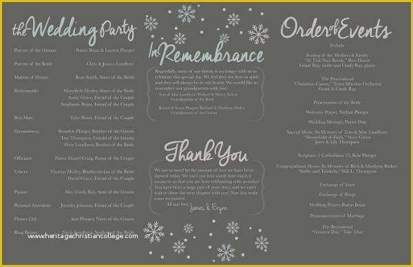 Free Tri Fold Wedding Brochure Templates Of Free Wedding Program Templates 9 Free Psd Vector Ai