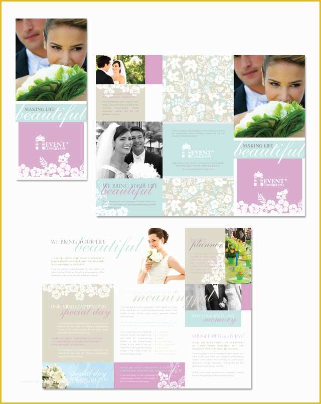 Free Tri Fold Wedding Brochure Templates Of Wedding & event Planning Tri Fold Brochure Template