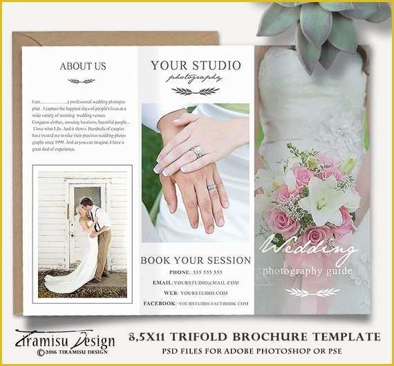 Free Tri Fold Wedding Brochure Templates Of Wedding Graphy Guide Template Trifold Brochure Shop
